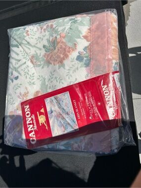 Canon Floral Plush Throw Blanket - Pink & Green